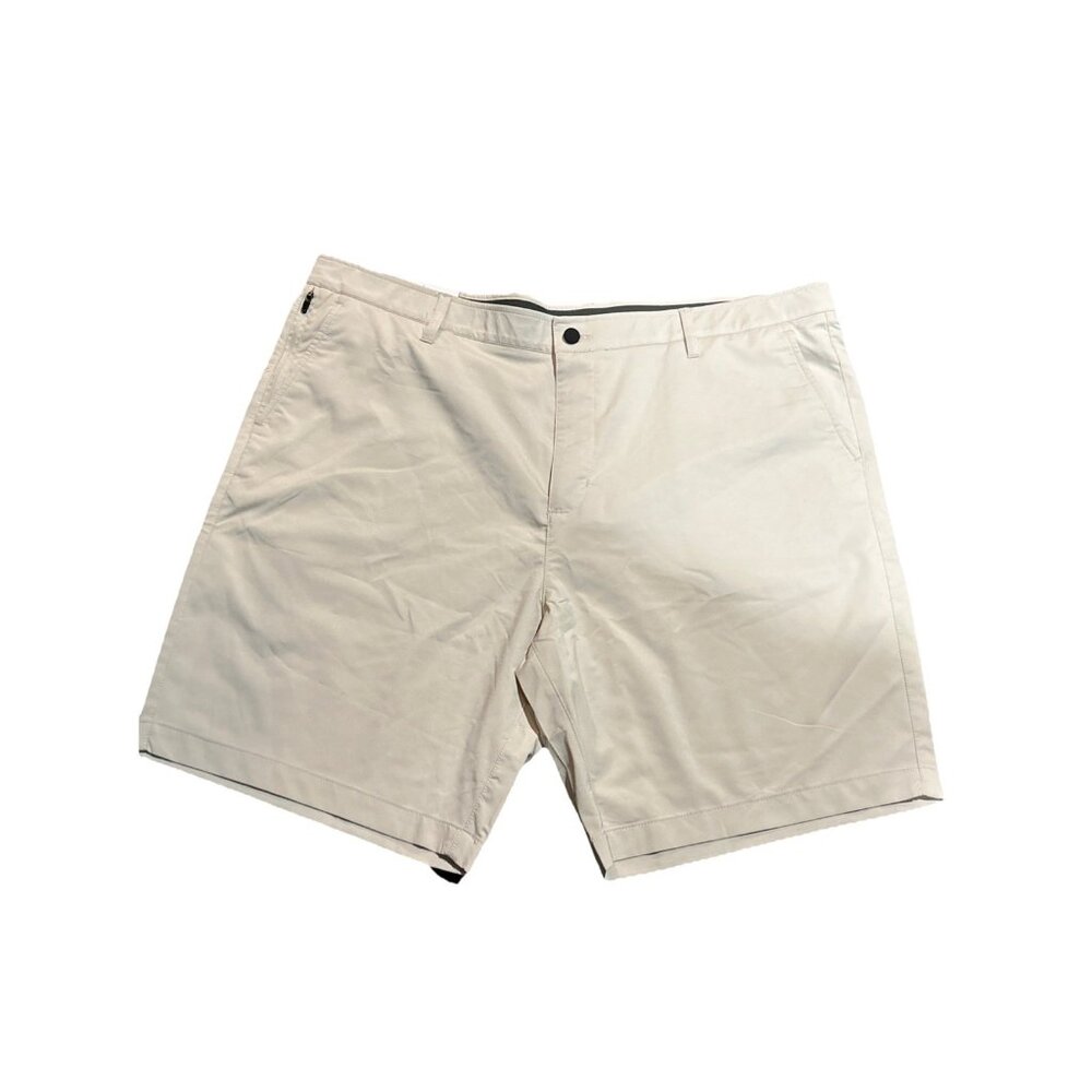 Berkley Jensen Mens Hybrid Shorts Size 42 Tan Stone Quick Dry 4 Way Stretch New